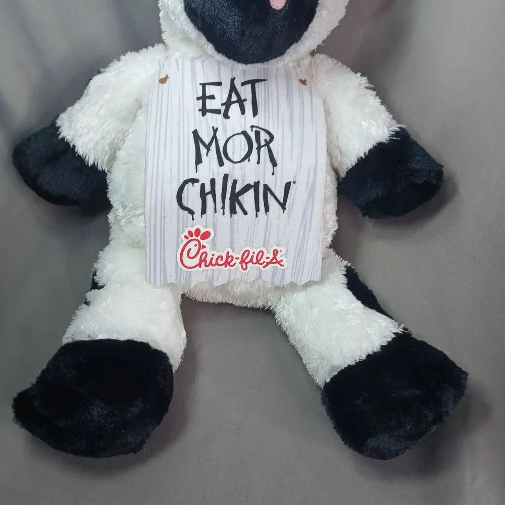 Chick-Fil-A Eat More Chicken Large Black White Cow 21